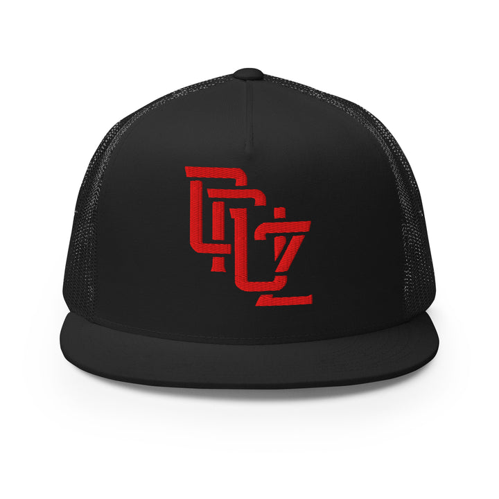 "CRUZ" Five Panel Trucker Cap | E Luna Brand CORE | 1 Red Thread Logo