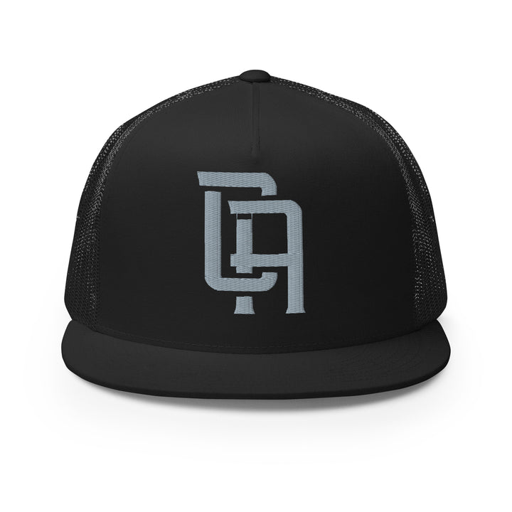 "CA" Five Panel Trucker Cap | E Luna Brand CORE | 1 Grey Thread Logo