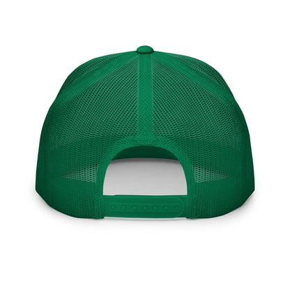 "LOS" Five Panel Trucker Cap | Yupoong 6006 | E Luna CLASSIC 1 Old Gold Thread Front Logo
