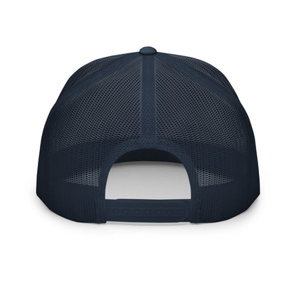 "DGO" Five Panel Trucker Cap | Yupoong 6006 | E Luna CLASSIC Solocrest 1 Gold Thread Logo