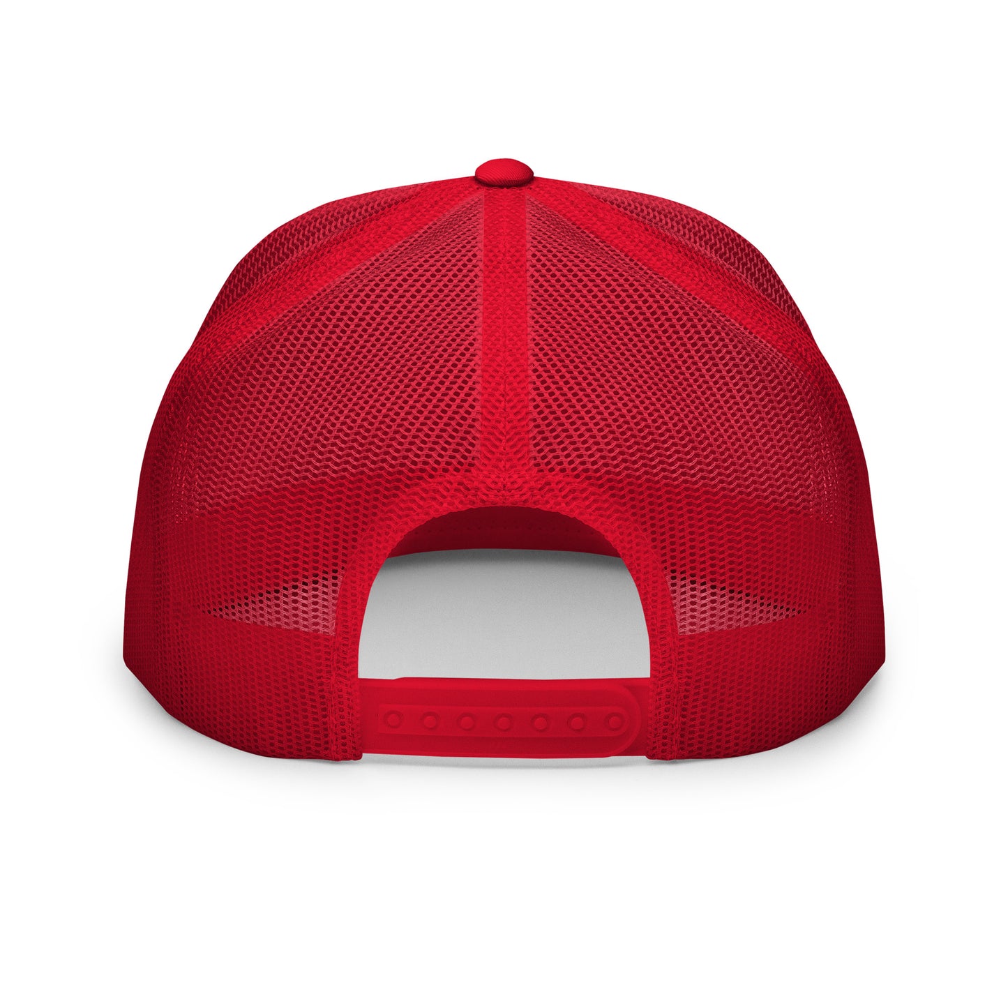 "SAN" Five Panel Trucker Cap | Yupoong 6006 | E Luna Brand CLASSIC Solocrest 1 Red Thread Front Logo