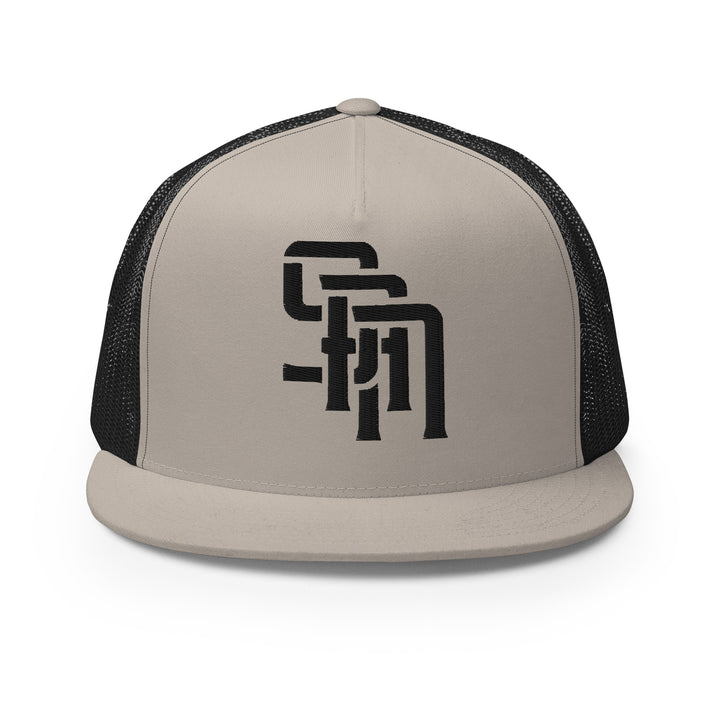 "SAN" Five Panel Trucker Cap | E Luna Brand CORE | 1 Black Thread Logo