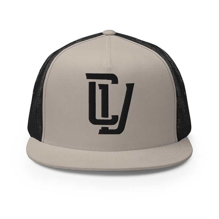 "CV" Five Panel Trucker Cap | E Luna Brand CLASSIC | 1 Black Thread Logo