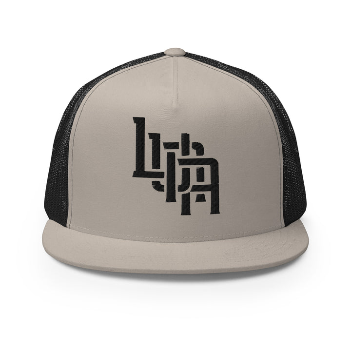 "LUNA" Five Panel Trucker Cap | E Luna Brand CLASSIC | 1 Black Thread Logo | 3D Puff Edition