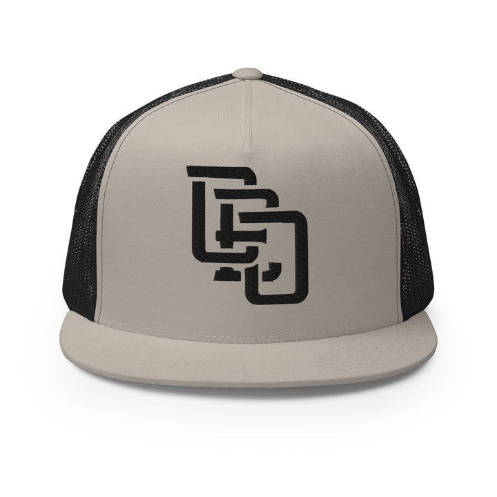 "CEO" Five Panel Trucker Cap | E Luna Brand CLASSIC | 1 Black Thread Logo | 3D Puff Edition