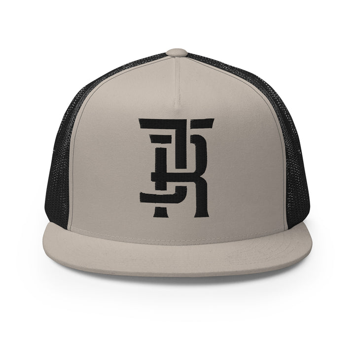 "JR" 2.0 Five Panel Trucker Cap | E Luna Brand CLASSIC | 1 Black Thread Logo | 3D Puff Edition