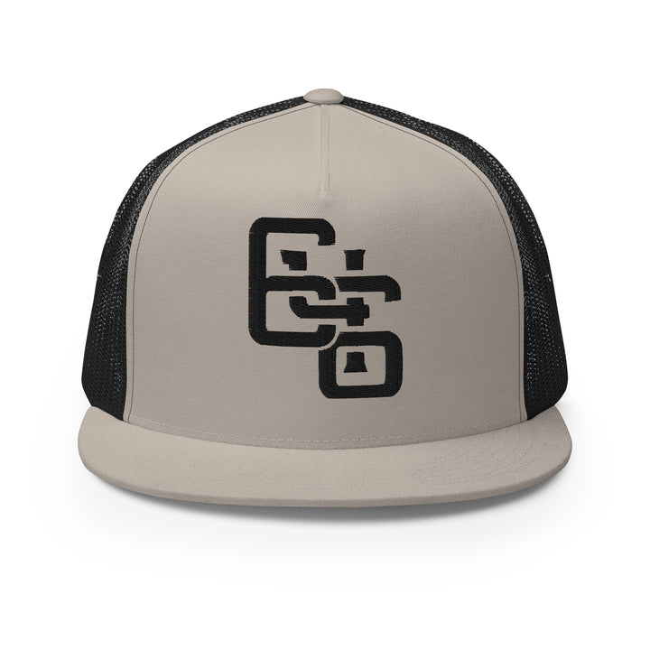 "646" Five Panel Trucker Cap | E Luna Brand CLASSIC | 1 Black Thread Logo | 3D Puff Edition