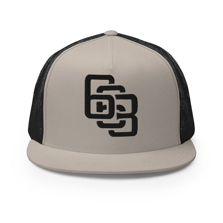 "663" Five Panel Trucker Cap | E Luna Brand CLASSIC | 1 Black Thread Logo | 3D Puff Edition