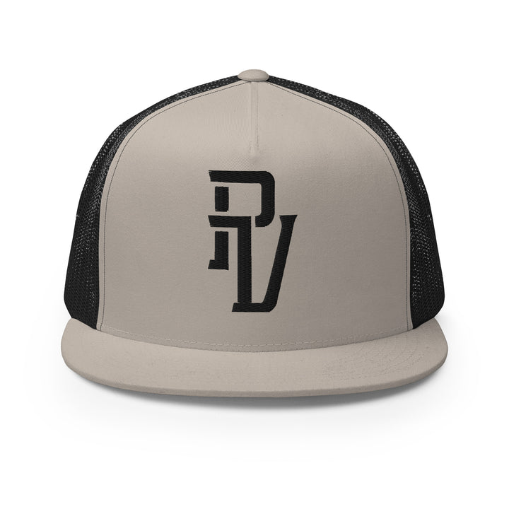 Puerto Vallarta "PV" CLASSIC Five Panel Trucker Cap — front view