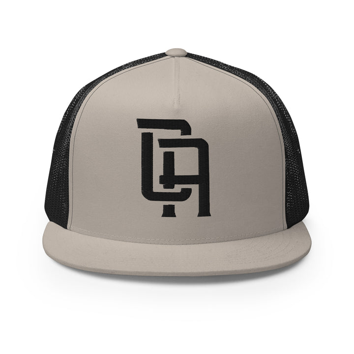 "CA" Five Panel Trucker Cap | E Luna Brand CORE | 1 Black Thread Logo