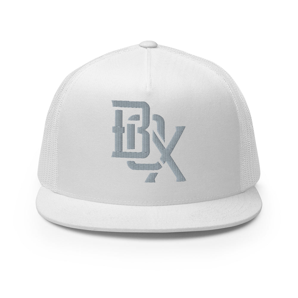 "BOX" Five Panel Trucker Cap | E Luna Brand CORE | 1 Grey Thread Logo