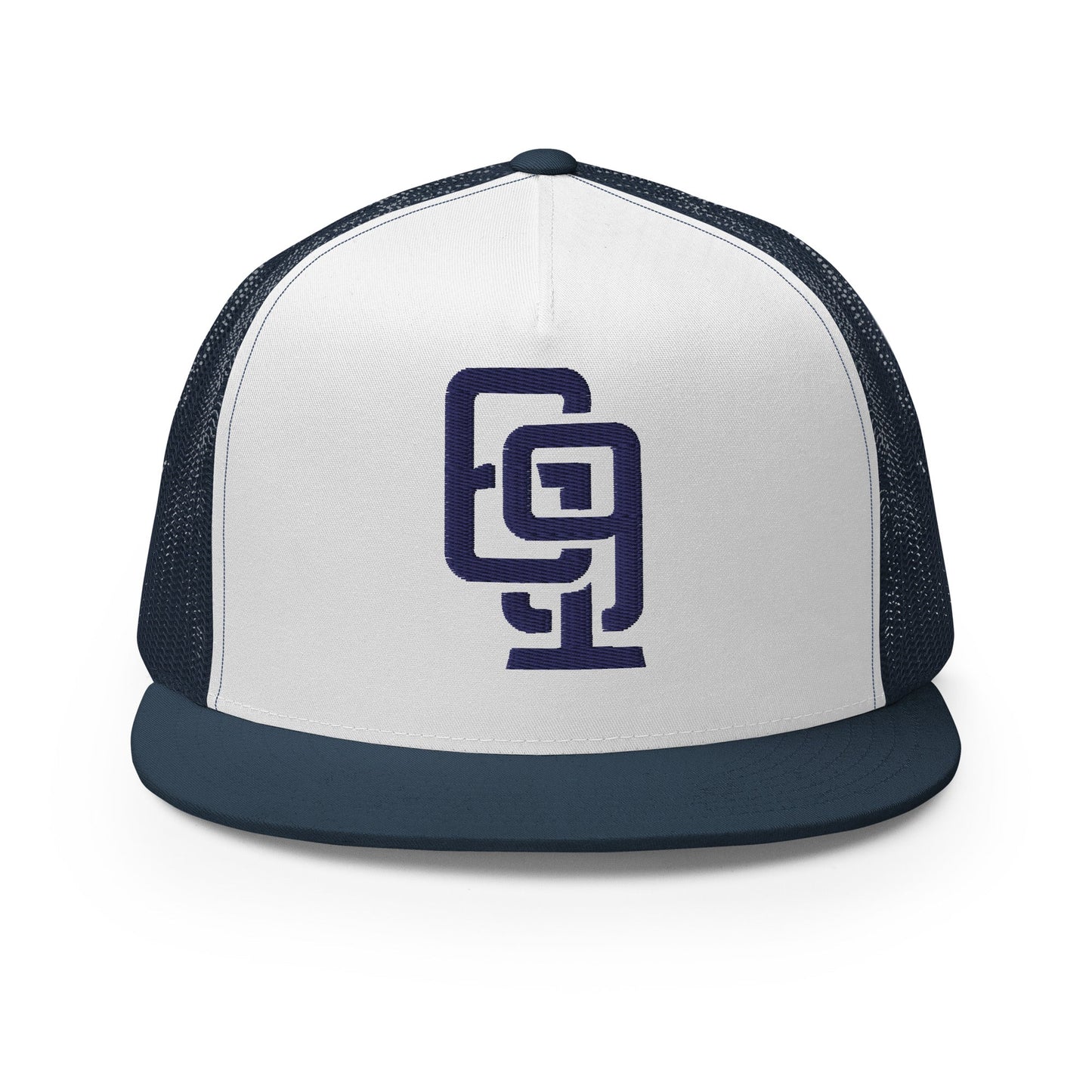 "619" CORE Navy Thread Logo — Navy/White/Navy front view