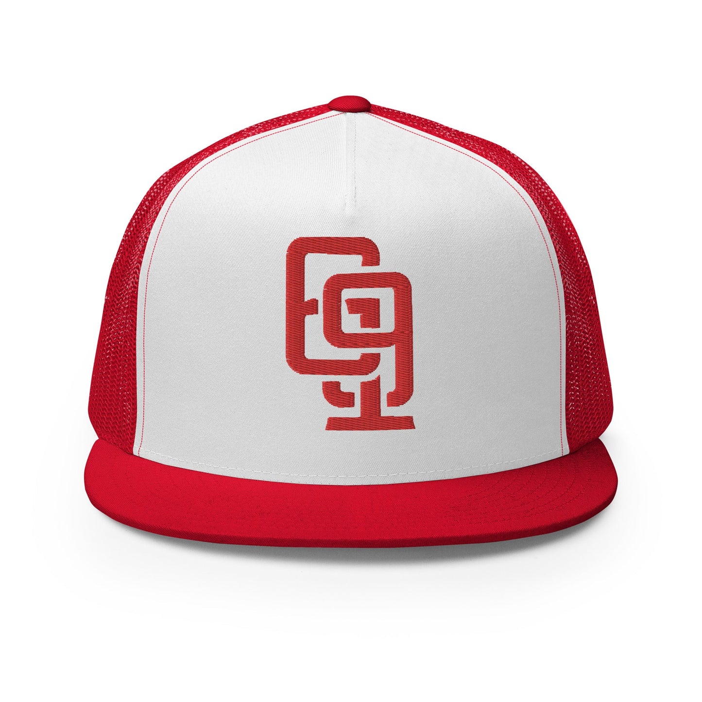 "619" CORE Red Thread Logo — Red/White/Red front view