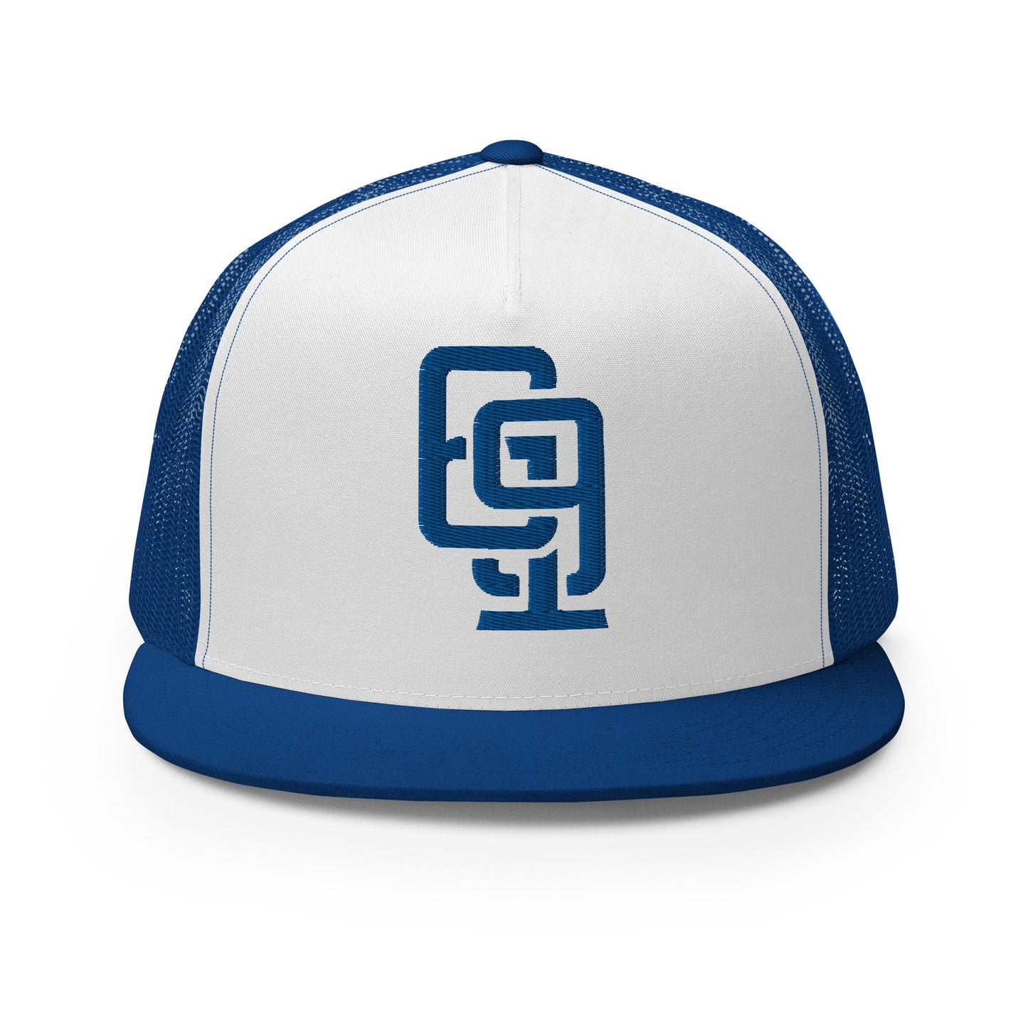 "619" CORE Royal Thread Logo — Royal/White/Royal front view