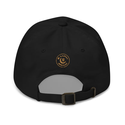 "LOS" Classic Dad Hat | Yupoong 6245CM | E Luna SELECT Tricrest 3 Old Gold Thread Front, Left Side & Back Logos