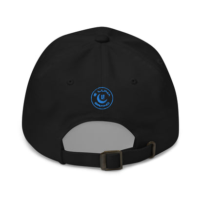 "SAN" Classic Dad Hat | Yupoong 6245CM | E Luna Brand Brand SELECT Tricrest 3 Aqua/Teal Thread Logos: Front, Left & Back [3D Puff Edition]