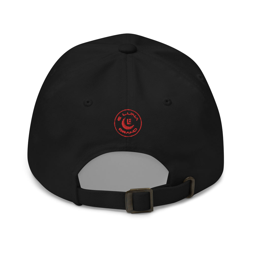 "SAN" Classic Dad Hat | E Luna Brand SELECT | 3 Red Thread Logos | 3D Puff Edition