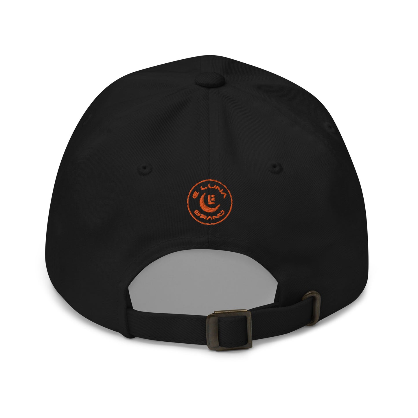 "SAN" Classic Dad Hat | Yupoong 6245CM | E Luna Brand SELECT Tricrest 3 Orange Thread Logos: Front, Left & Back [3D Puff Edition]