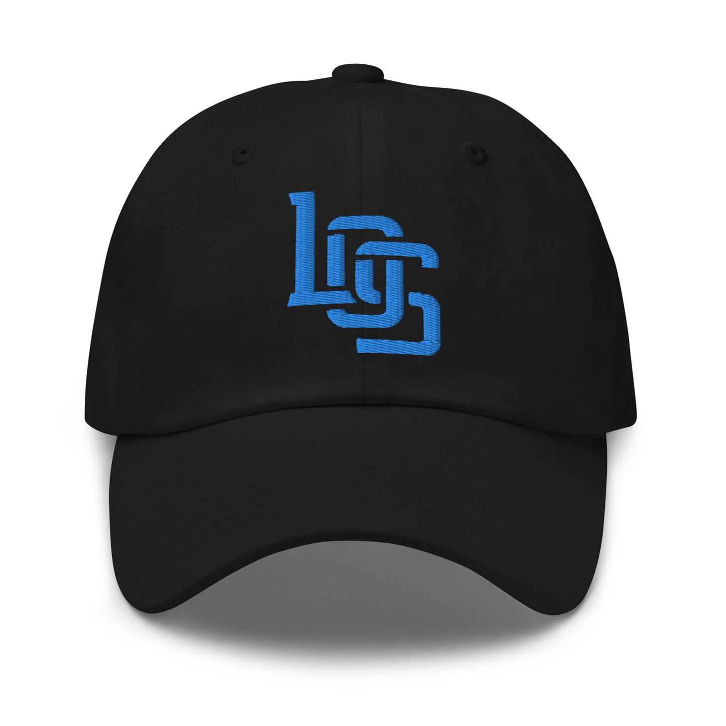 "LOS" Classic Dad Hat | E Luna Brand ESSENTIAL | 2 Aqua/Teal Thread Logos