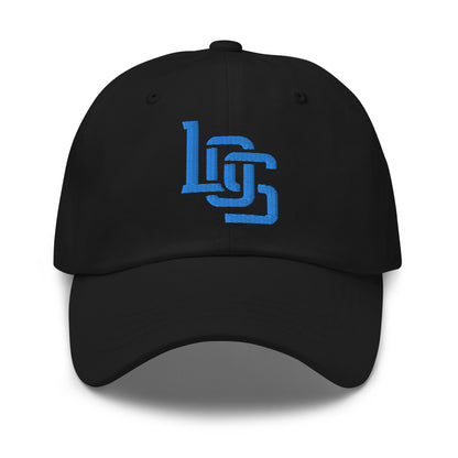 "LOS" Classic Dad Hat | E Luna Brand ESSENTIAL | 2 Aqua/Teal Thread Logos