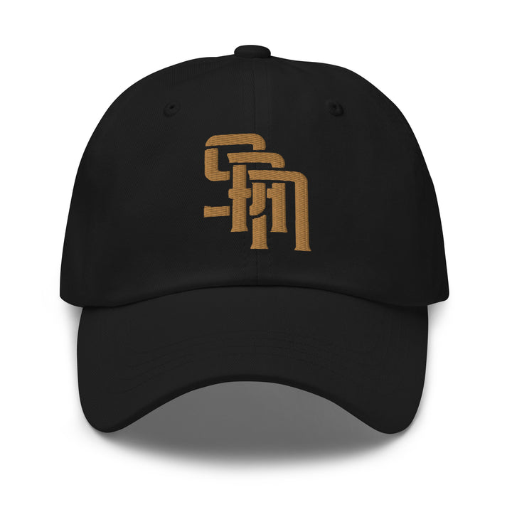 "SAN" Classic Dad Hat | E Luna Brand SELECT | 3 Old Gold Thread Logos | 3D Puff Edition