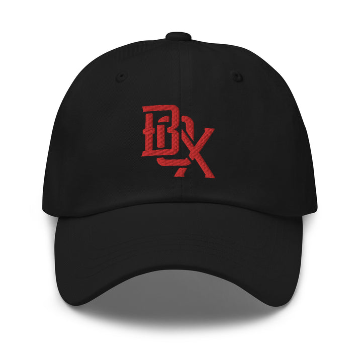 "BOX" Classic Dad Hat | E Luna Brand ESSENTIAL | 2 Red Thread Logos