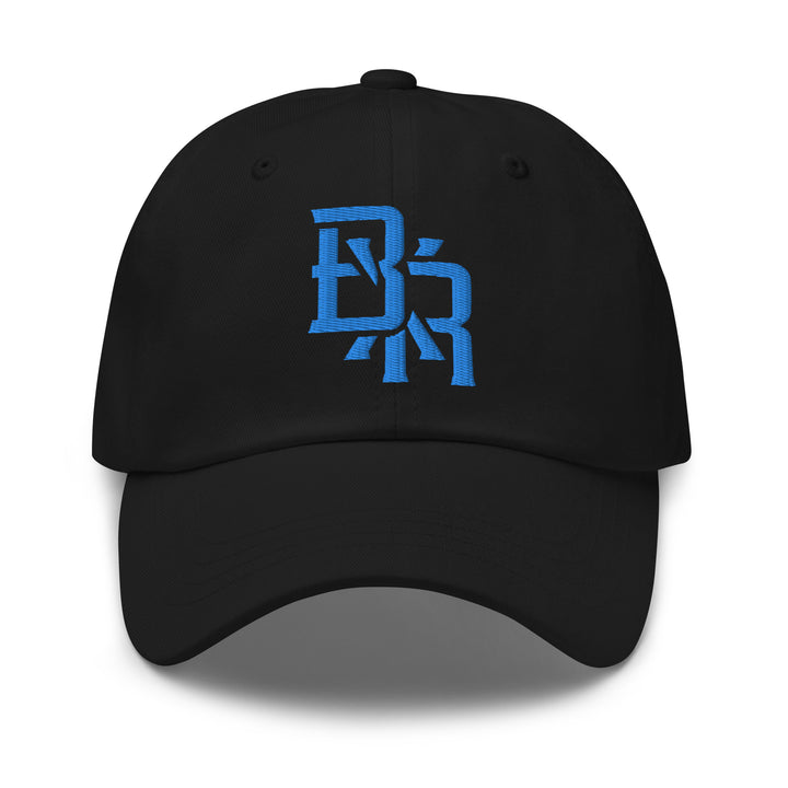 "BXR" Classic Dad Hat | E Luna Brand ESSENTIAL | 2 Aqua/Teal Thread Logos