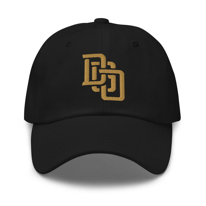 "DGO" Classic Dad Hat | E Luna Brand SELECT | 3 Old Gold Thread Logos | 3D Puff Edition