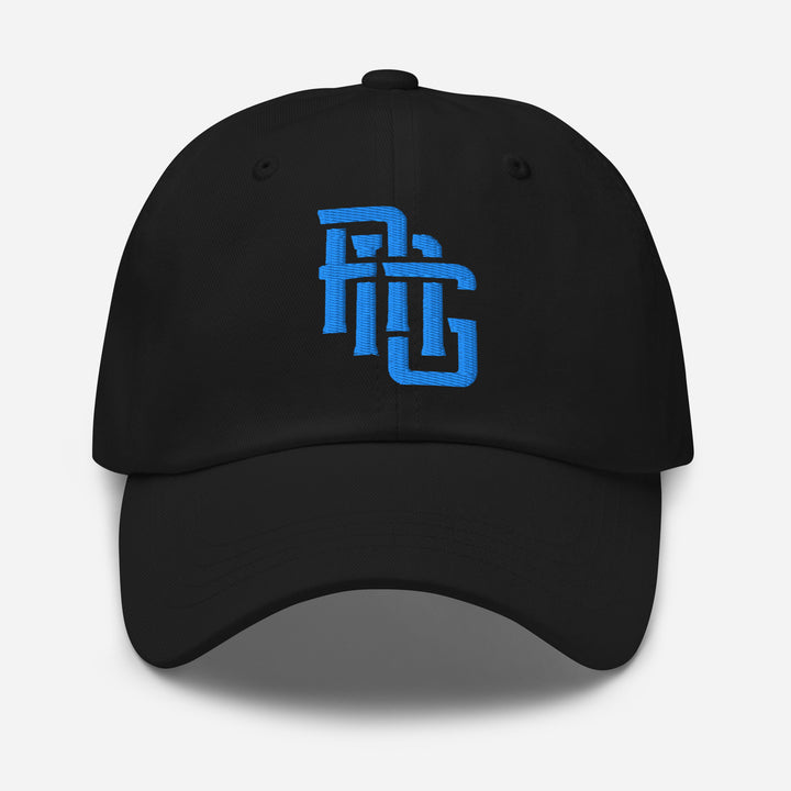 "ANG" Classic Dad Hat | E Luna Brand SELECT | 3 Aqua/Teal Thread Logos [3D Puff Edition]