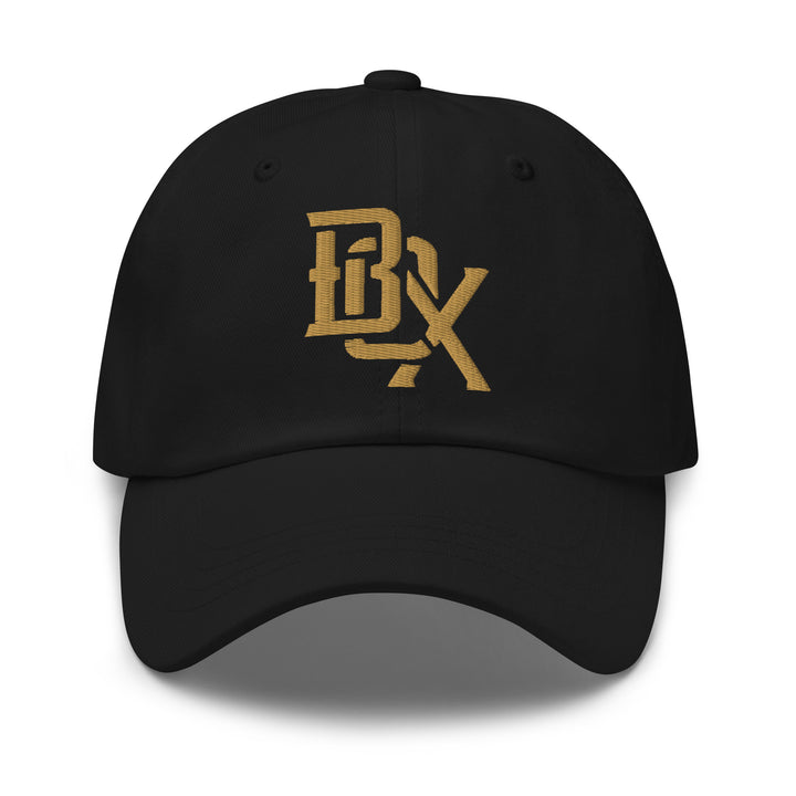 "BOX" Classic Dad Hat | E Luna Brand SELECT | 3 Old Gold Thread Logos [3D Puff Edition]
