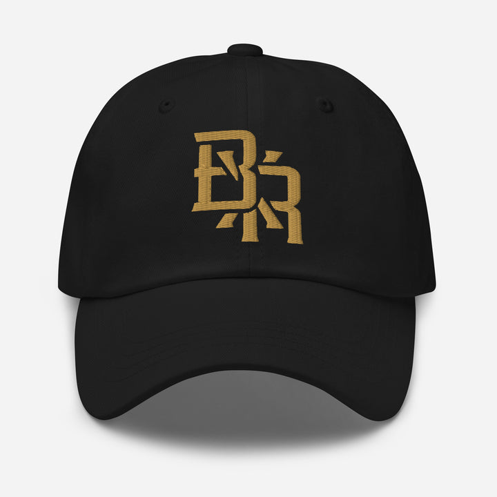 "BXR" Classic Dad Hat | E Luna Brand SELECT | 2 Old Gold Thread Logos [3D Puff Edition]