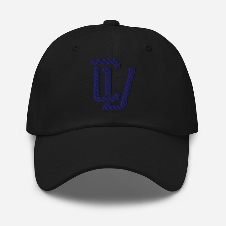 "CV" Classic Dad Hat | E Luna Brand PREMIUM | 4 Navy Thread Logos | 3D Puff Edition