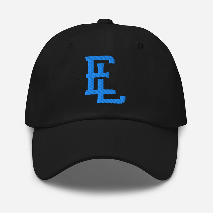 "EL" Classic Dad Hat | E Luna Brand SELECT | 3 Aqua/Teal Thread Logos | 3D Puff Edition