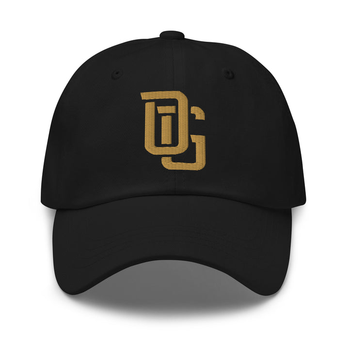 "OG" Classic Dad Hat | E Luna Brand ESSENTIAL | 2 Old Gold Thread Logos