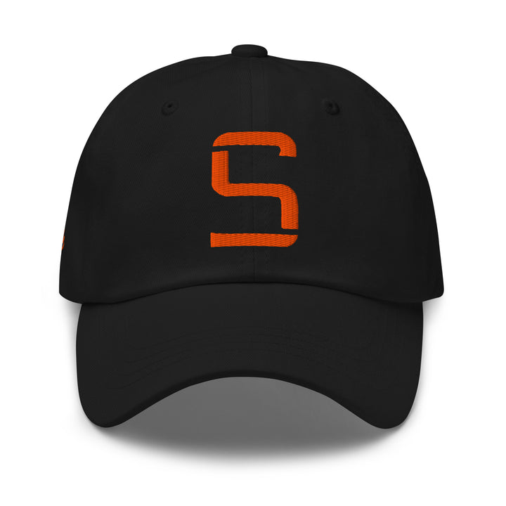 "S" Classic Dad Hat | E Luna Brand PREMIUM | 4 Orange Thread Logos | 3D Puff Edition
