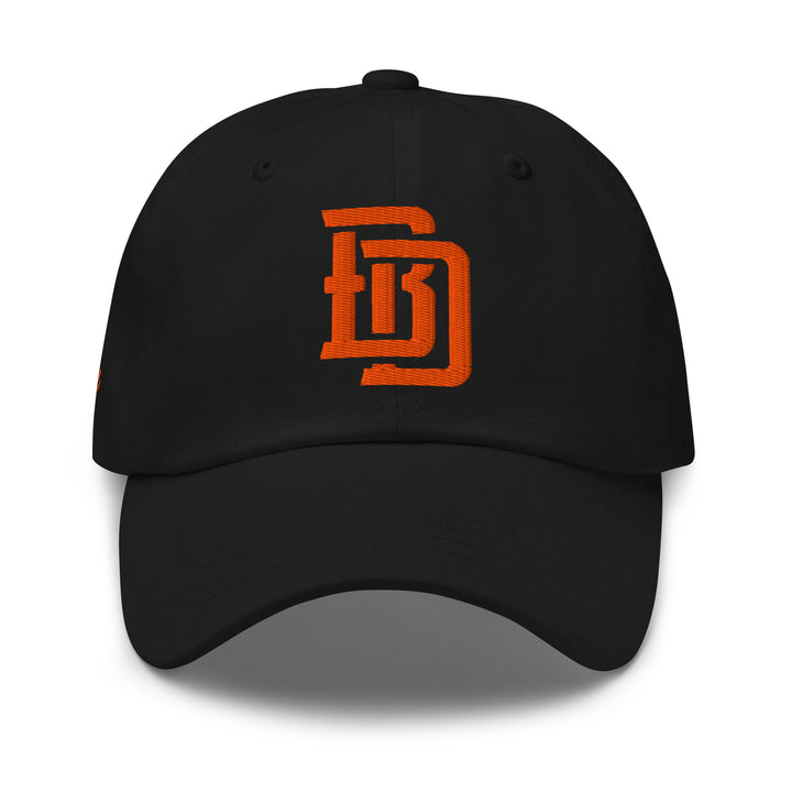 "BD" 2.0 Classic Dad Hat | E Luna Brand PREMIUM | 4 Orange Thread Logos | 3D Puff Edition