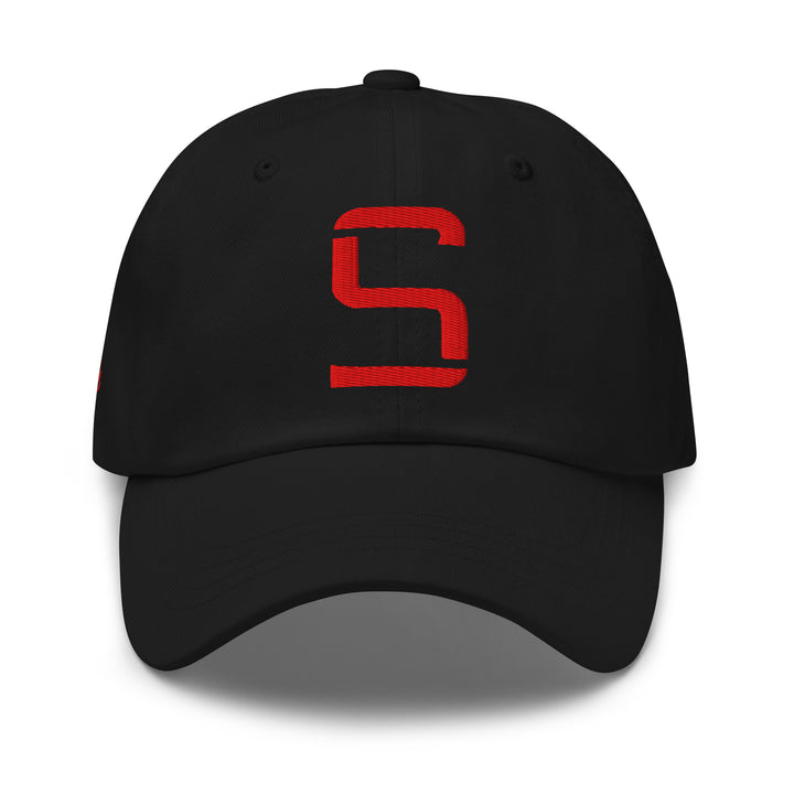 "S" Classic Dad Hat | E Luna Brand PREMIUM | 4 Red Thread Logos | 3D Puff Edition