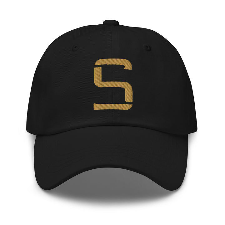 "S" Classic Dad Hat | E Luna Brand CLASSIC | 1 Old Gold Thread Logo | 3D Puff Edition