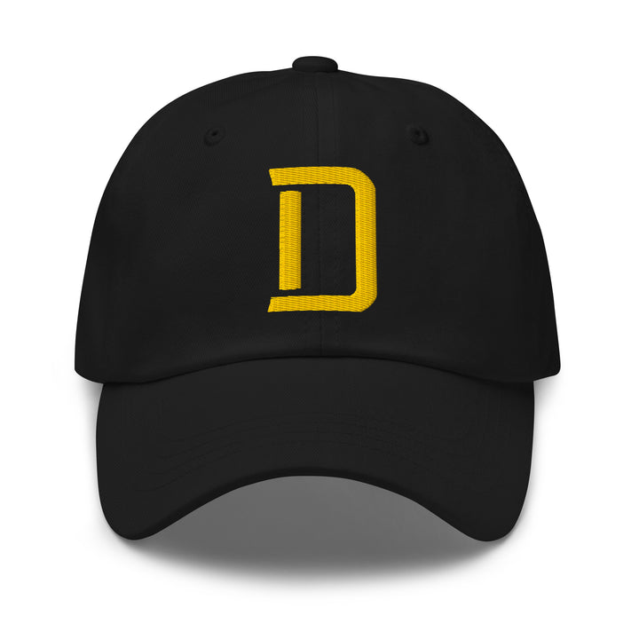 "D" Classic Dad Hat | E Luna Brand CLASSIC | 1 Gold Thread Logo | 3D Puff Edition