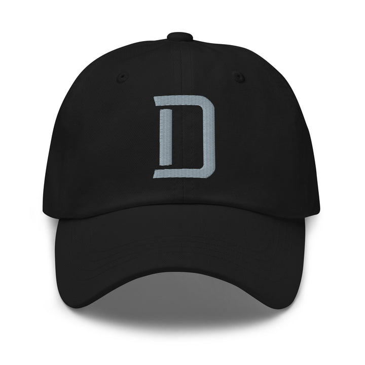 "D" Classic Dad Hat | E Luna Brand CLASSIC | 1 Grey Thread Logo | 3D Puff Edition