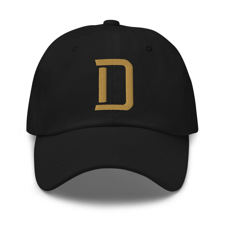 "D" Classic Dad Hat | E Luna Brand SELECT | 3 Old Gold Thread Logos | 3D Puff Edition