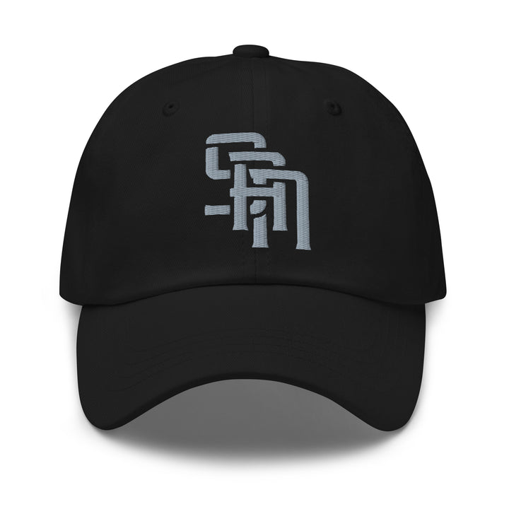 "SAN" 2.0 Classic Dad Hat | E Luna Brand ESSENTIAL | 2 Grey Thread Logos | 3D Puff Edition
