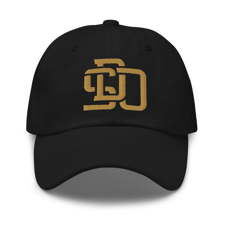 "SDO" Classic Dad Hat | E Luna Brand SELECT | 3 Old Gold Thread Logos | 3D Puff Edition