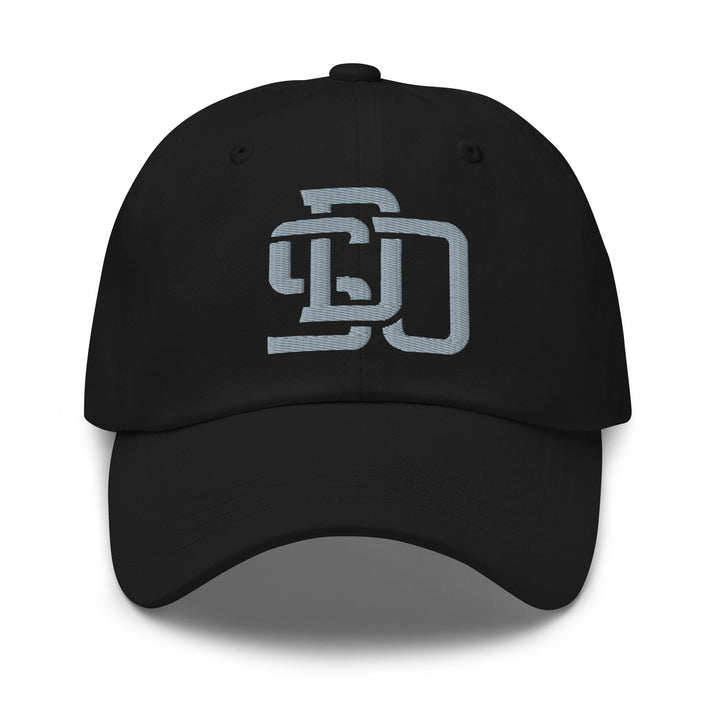 "SDO" Classic Dad Hat | E Luna Brand ESSENTIAL | 2 Grey Thread Logos | 3D Puff Edition