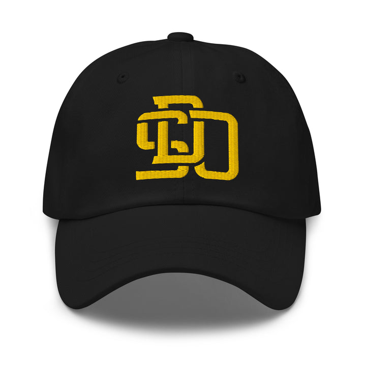 "SDO" Classic Dad Hat | E Luna Brand ESSENTIAL | 2 Gold Thread Logos | 3D Puff Edition