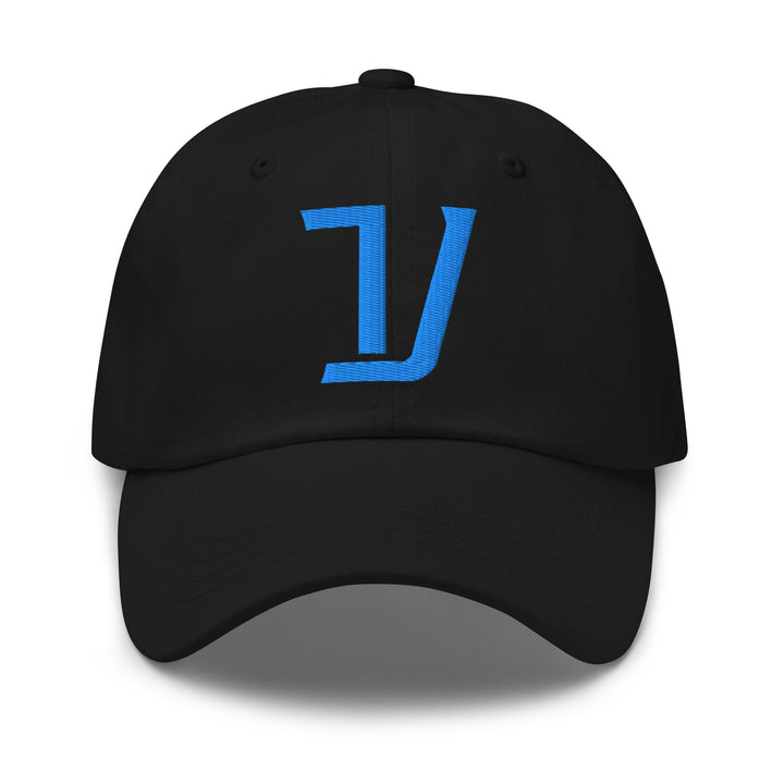 "V" Classic Dad Hat | E Luna Brand CLASSIC | 1 Aqua/Teal Thread Logo | 3D Puff Edition
