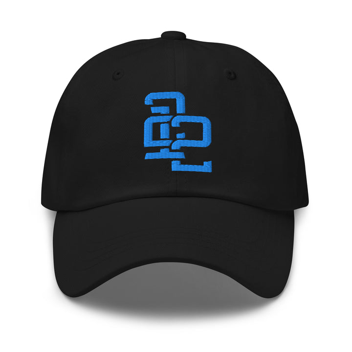 "212" Classic Dad Hat | E Luna Brand ESSENTIAL | 2 Aqua/Teal Thread Logos | 3D Puff Edition