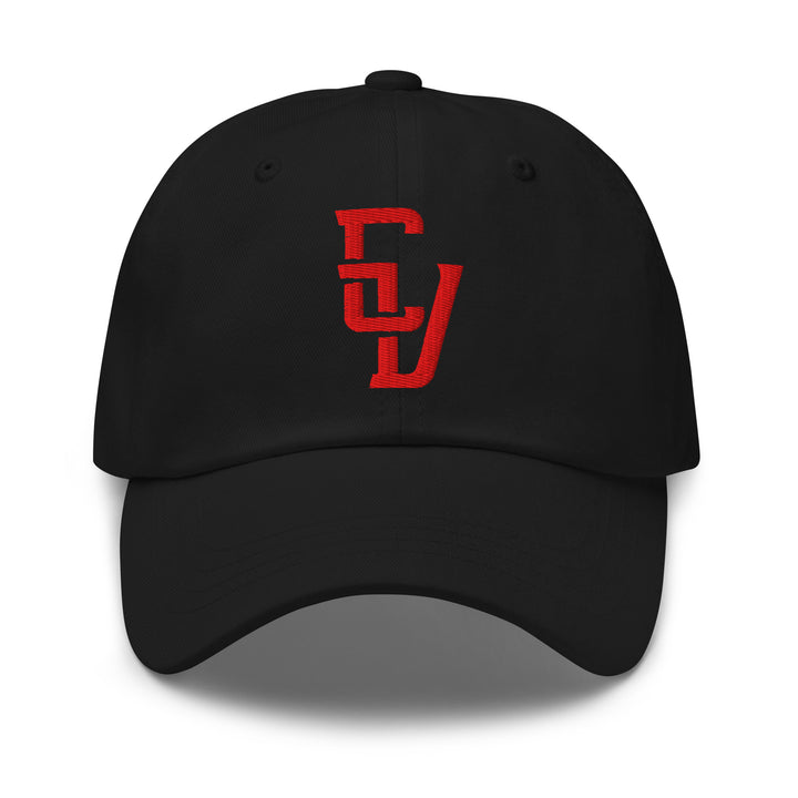"CV" 2.0 Classic Dad Hat | E Luna Brand ESSENTIAL | 2 Red Thread Logos | 3D Puff Edition