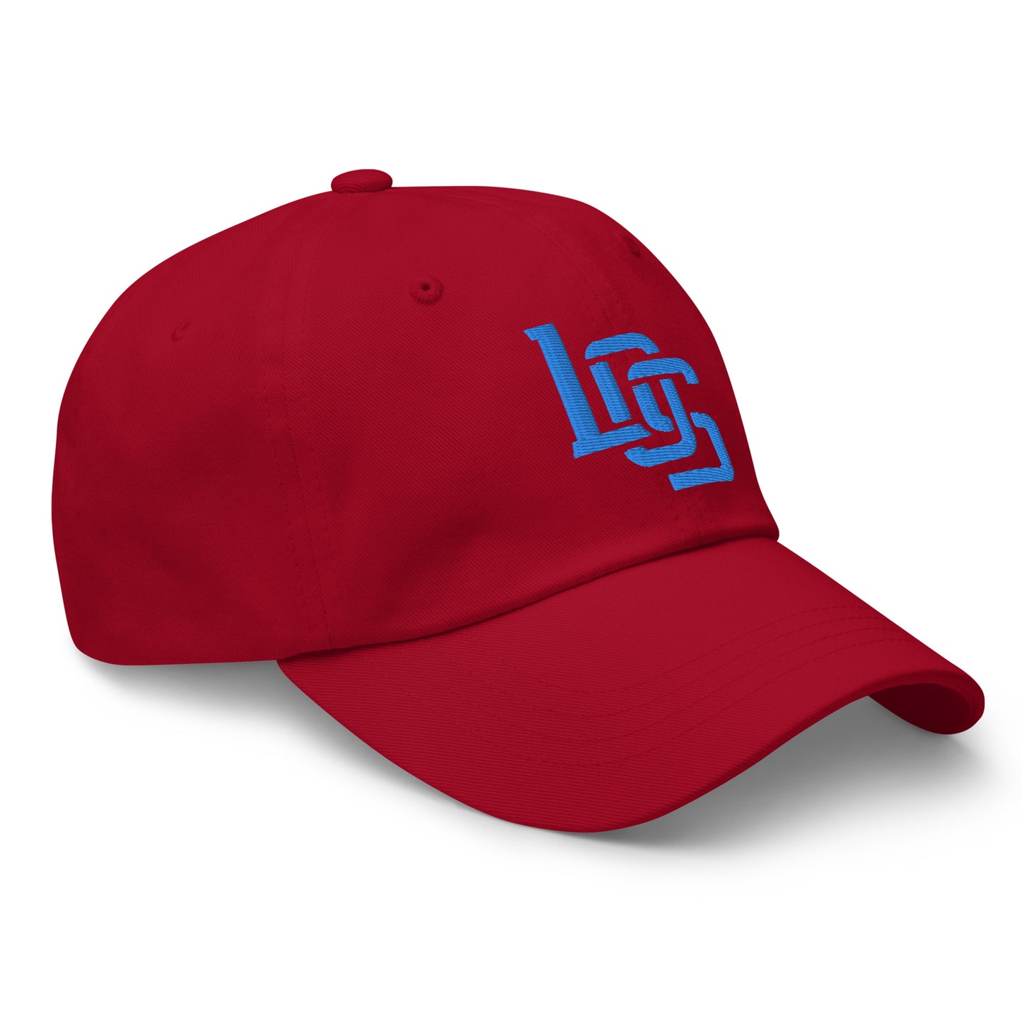 "LOS" Classic Dad Hat | E Luna Brand ESSENTIAL | 2 Aqua/Teal Thread Logos