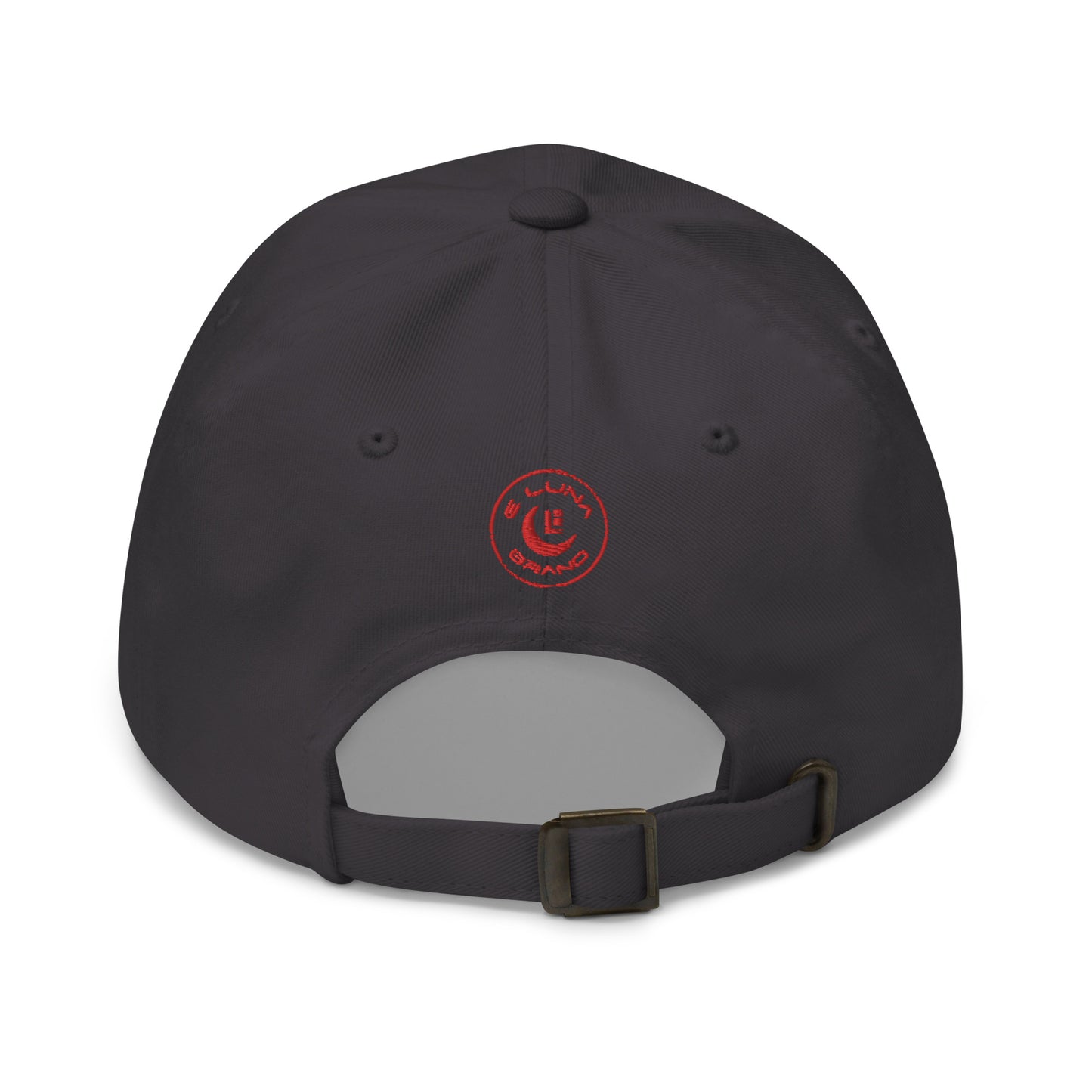 "619" Classic Dad Hat | Yupoong 6245CM | E Luna SELECT Tricrest 3 Red Thread Front, Left Side & Back Logos